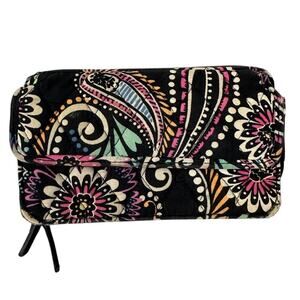 Vera Bradley Bandana Swirl All In One Crossbody Wristlet Wallet No Straps & Wear